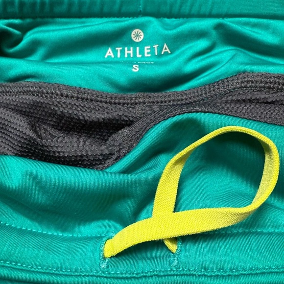 Teal Athleta Skort with Built-in Shorts & Stretchy Waistband Size S Tennis Golf - Picture 4 of 8